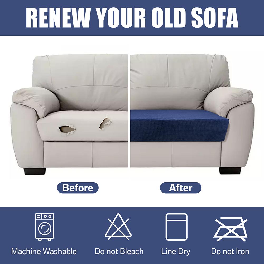1pc Jacquard Sofa Seat Cushion Cover Chair Cover Stretch Washable Removable Slipcover 1/2/3/4 Seat Polar Fleece Sofa Protector