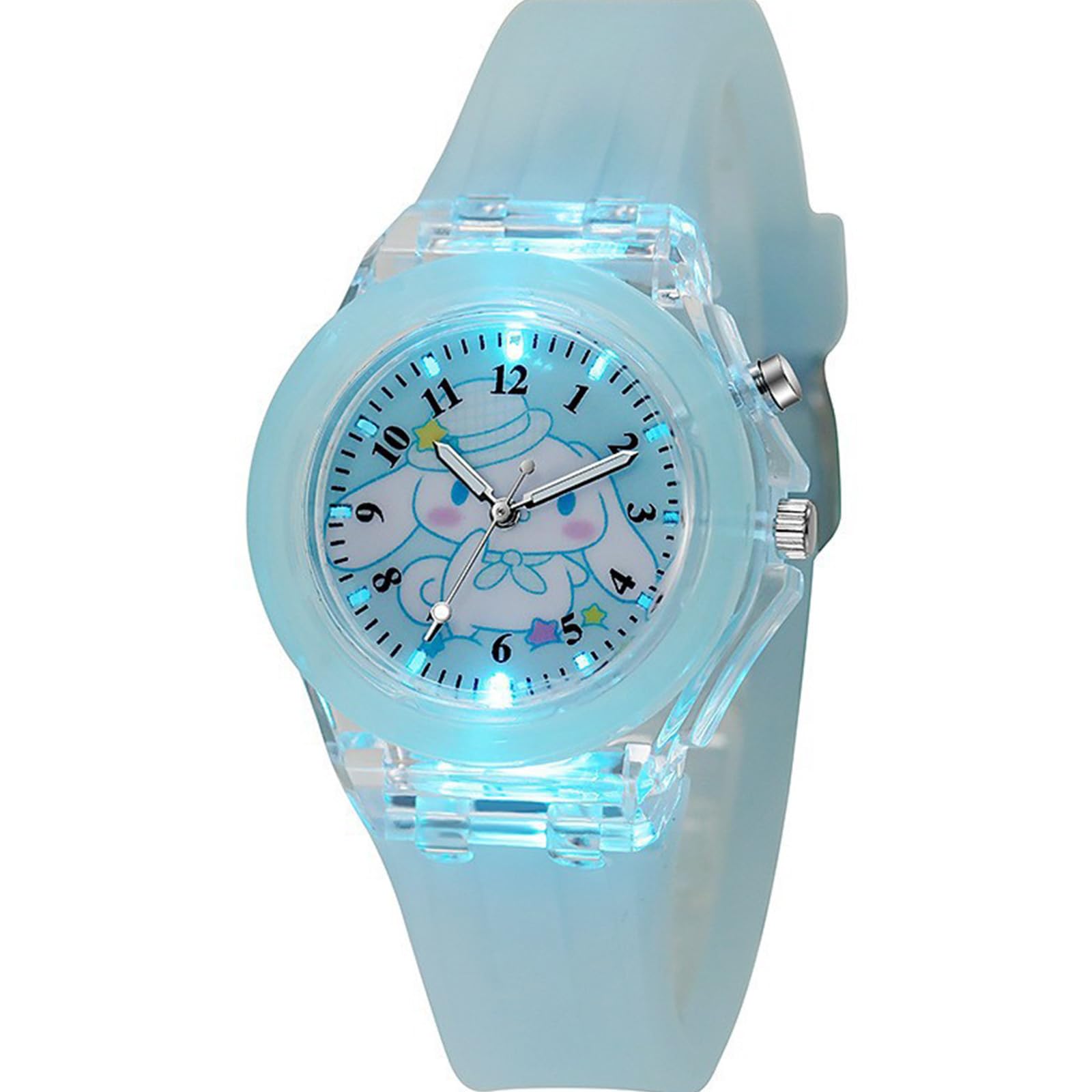 

PUTCENDI Kids Watch Unisex Blue Lightweight Quartz Glowing Stylish Simple Cute Wristwatch Suitable for School Entrance Graduation Birthday Gift