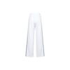 Fila Fusion 2023 Autumn New Fashion Retro Sports Casual Knitted Long Pants Loose Wide Leg Pants Women bottoms Standard-White T11W333607F-WT