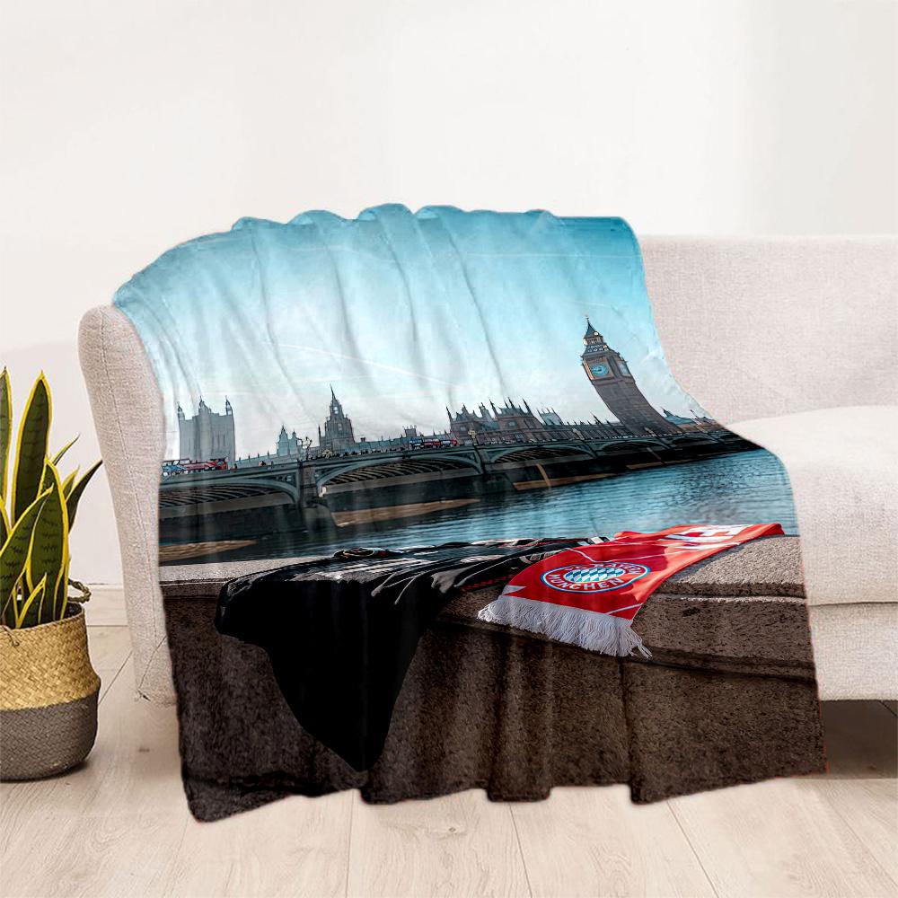 Bayern Munich Blanket Soft & Cozy Great for Seaside Bed Chair for All Occasions Playful Design Ideal Gift for Friends Family Couples Picnic