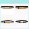 Womens Leather Belt Fashion Double Sided Business Casual Dress Waist Accessory For Office Wear