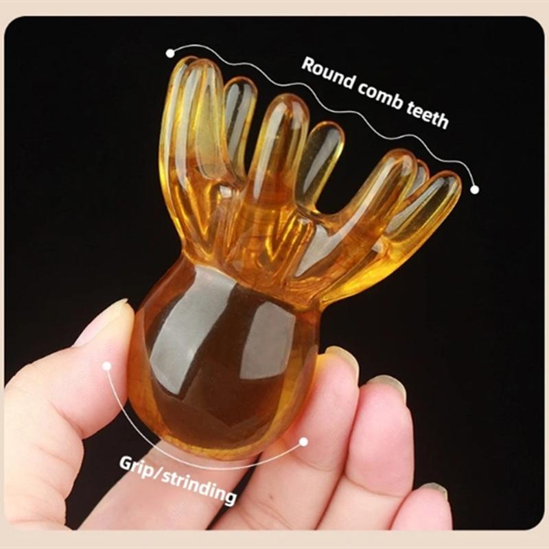 Resin Octopus Scalp Massage Comb – Meridian Stimulating Gua Sha Brush for Relaxation, Stress & Fatigue Relief