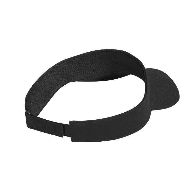 Men's Adidas Elastane Recycled Polyester Visor Cap Unisex Black