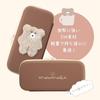 Allone EVA Color Pouch for Switch #Unipo Q-LiA Fluffy Milk Tea 12 X 4.8 X 26 Cm Brown Fluffy Material With Inner Pocket Lightweight Compatible with Sw