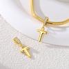 Copper Golden Letter T Charms Fit Original Bracelet Making Gift For Woman Jewelry Diy Fashion Pendant