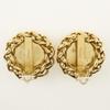 CHANEL Rice motif Earring vintage Plated Gold 50g Women Used