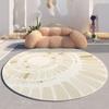 Rund stue teppe Fransk lett luksus soverom kaffebord teppe sminkebord studiestol gulvmatte