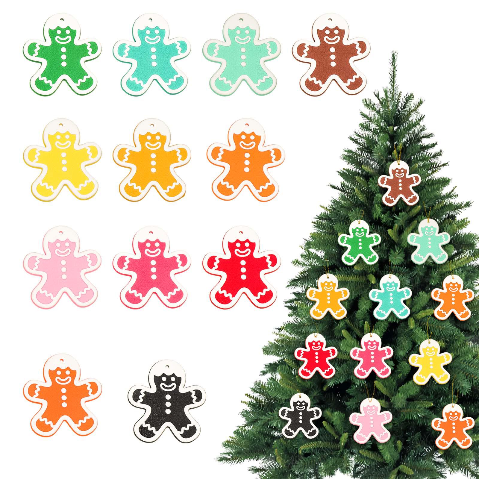 Large Colorful Christmas Gingerbread Man Pendant Ornament