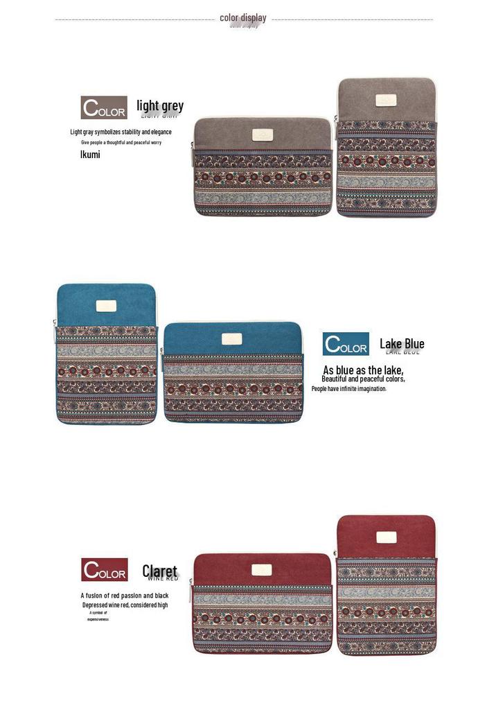 Canvas Laptop Sleeve for MacBook and Tablets - Fits 13", 14", 15"