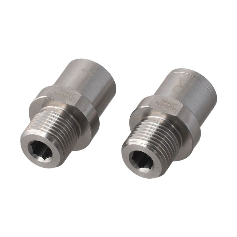 Bike Pedal Adapters Stainless Steel Pedal Adapter Fit 1/2 Inch Pedals And 9/16 Inch Cranks Cycling Accessories