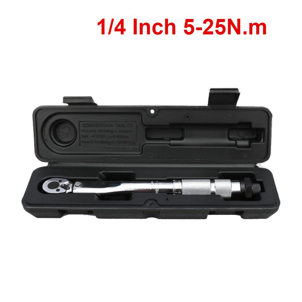 5-150N.m Torque Wrench 1/2 3/8 1/4 Inch Square Drive Precise Preset Reversible Ratchet Key Adjustable Torques Key Hand Tool