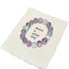 Handmade Natural Amethyst Green Fluorite Kunzite Clear Quartz Cube Bead Bracelet Women Lightweight Luxury Style