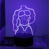 Touch seven color gradient muscle male 3D night light, desktop, bedroom atmosphere decoration light, room decoration light