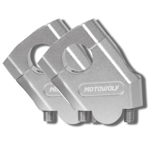 

one+lifestyle Велосипед 22мм Руль Проставочное кольцо Набор из 2 шт. Алюминиевый хомут руля с ЧПУ Серебристый (Серебряный)