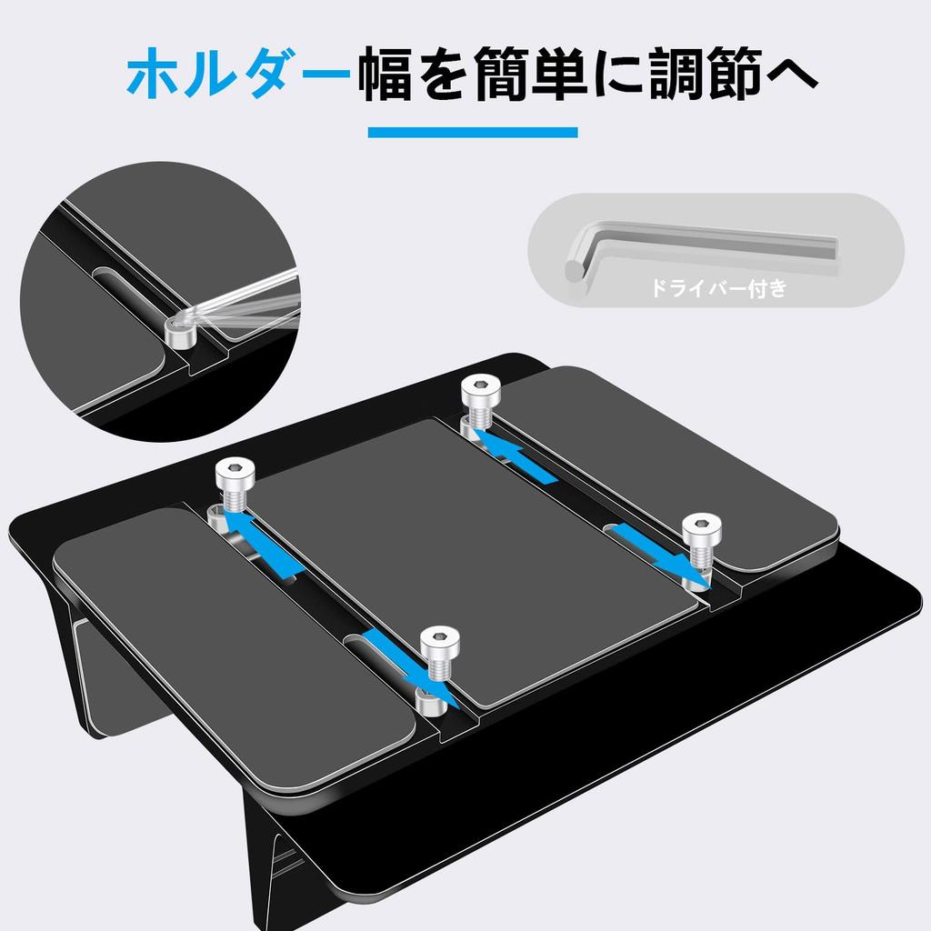 Laptop Vertical PC Adjustable Holder Aluminum Alloy Laptop Compatible with All MacBook Surface Stand, Stand, Storage, Width, Material, Non-Slip,