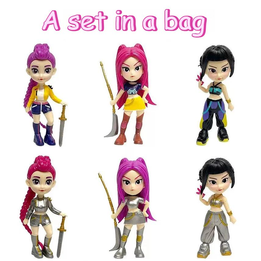 Anime KPop Devil Hunter Blind Box Disassembly Fun Blind Bag Small statue Peripheral model Desktop Blind box decoration gift