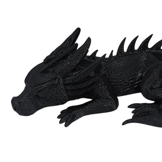 Geschenkinspirationen für Modell-Enthusiasten 3D-gedruckte Baby-Drachenfigur, Niedliche schlafende Statue, Kreative Geschenke für Fantasy-Fans Figur Ornament Heim-Büro
