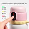 Deli Kids' Smart Fingerprint Insulated Straw Water Bottle, 580ml