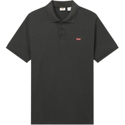 Levis SS25 Vardaglig Bekväm Enkel Logotyp Tryckt Kortärmad Pikétröja Unisex Pikétröjor Svart 004KC-0000
