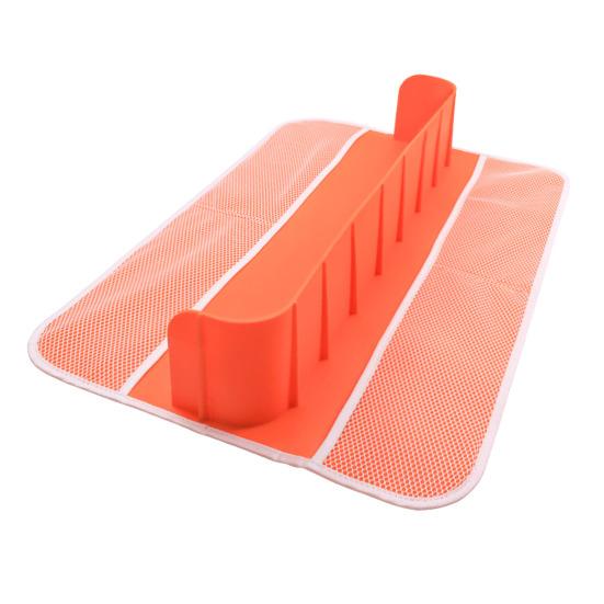 Bathtub Toy Storage Rack Splash Guard with Suction Cups Foldable Design Slip-Resistant