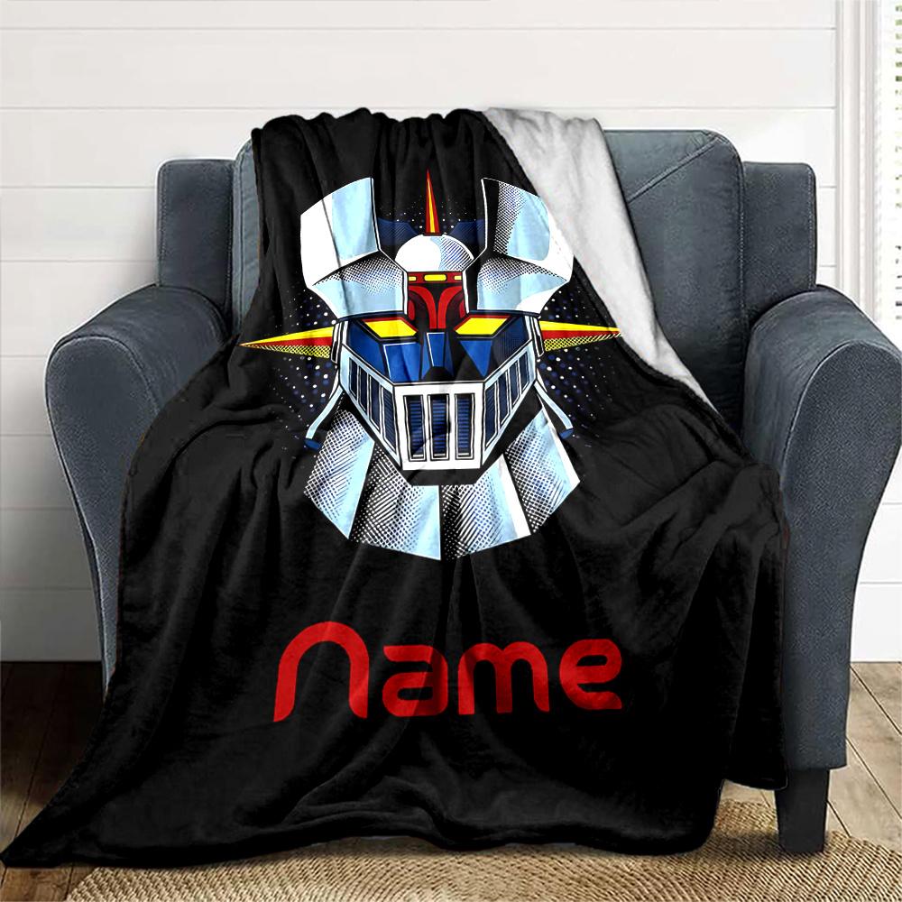 Mazinger Z Premium Blanket Lightweight Blanket For Sofa Bed Travel Camping Living Room Office Sofa Chair And Bed Soft And Warm Fabric