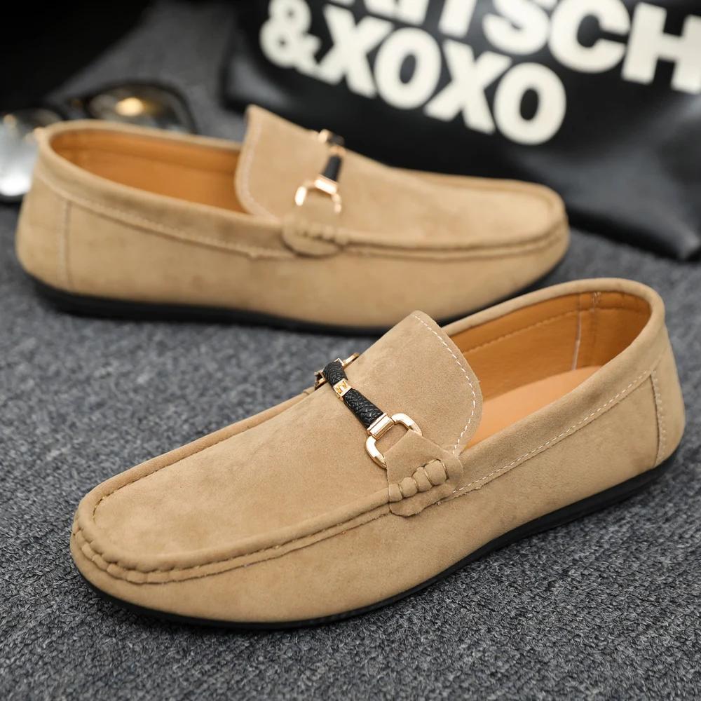 Men's Loafers Casual One Foot Shoes Soft Penny Loafers Lightweight Driving Boat Shoes Design Casual Shoes Casual Sneakers 2025