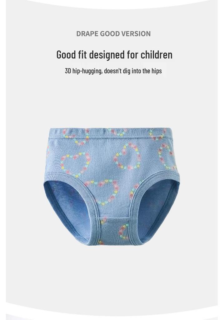 Zertifizierte Baumwoll-Dreieckunterwäsche für Mädchen - Atmungsaktive Baby-Shorts im europäischen und amerikanischen Stil