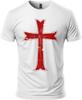 Kruisvaarder Kruis Tempelier T-shirt - Kortmouwige Tee voor Mannen van Ringgesponnen Katoen