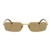 Prada Logo Metal Rectangular Sunglasses Men sunglasses Gold PRA60S5AK70G