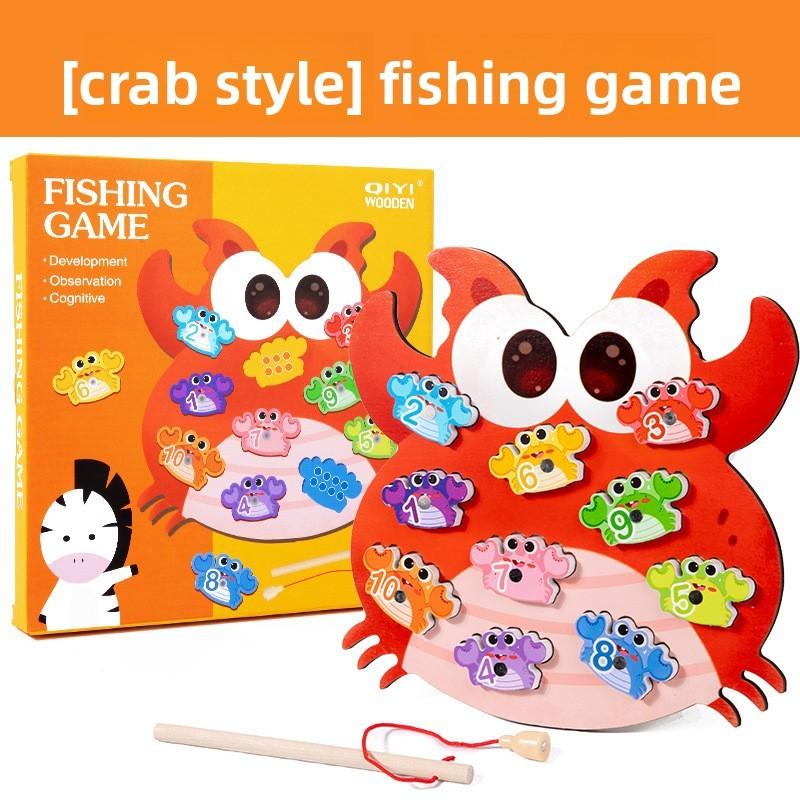 Turtle Frog Butterfly Dinosaur Animal Theme Fishing Game Children Puzzle Toy
