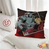 pc Anime Fullmetal Alchemist Pillow Case Fashion Square Pillowcase Bedroom Sofa Room Ins Decoration Leisure