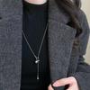 Minimalist Cold Wind Gourd Pendant Necklace Women's Autumn and Winter Fashion Versatile Sweater Chain Light Luxury High-end Sweater with
