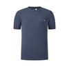FILA Tennis Minimalist Sports Training Versatile Comfortable Knitted Short Sleeve T-Shirt Men Tops Dark-Smoke-Blue A51M613101FDB