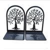 Tree Shadow Skull Metal Bookends - Student Reading Supplies, Retro Hollow Design
