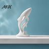 Minimalist Whale Statue for Desktop 3D Printed Ornaments, Mother And Child Figurines, Nordic Style Table Decor Modern Double Sculpture Home