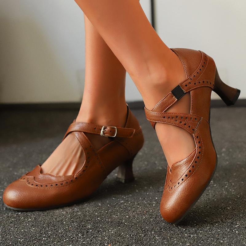 Women's High-heeled Single Shoes Spring and Summer New Large-size Casual Shallow-mouth Low-top Shoes