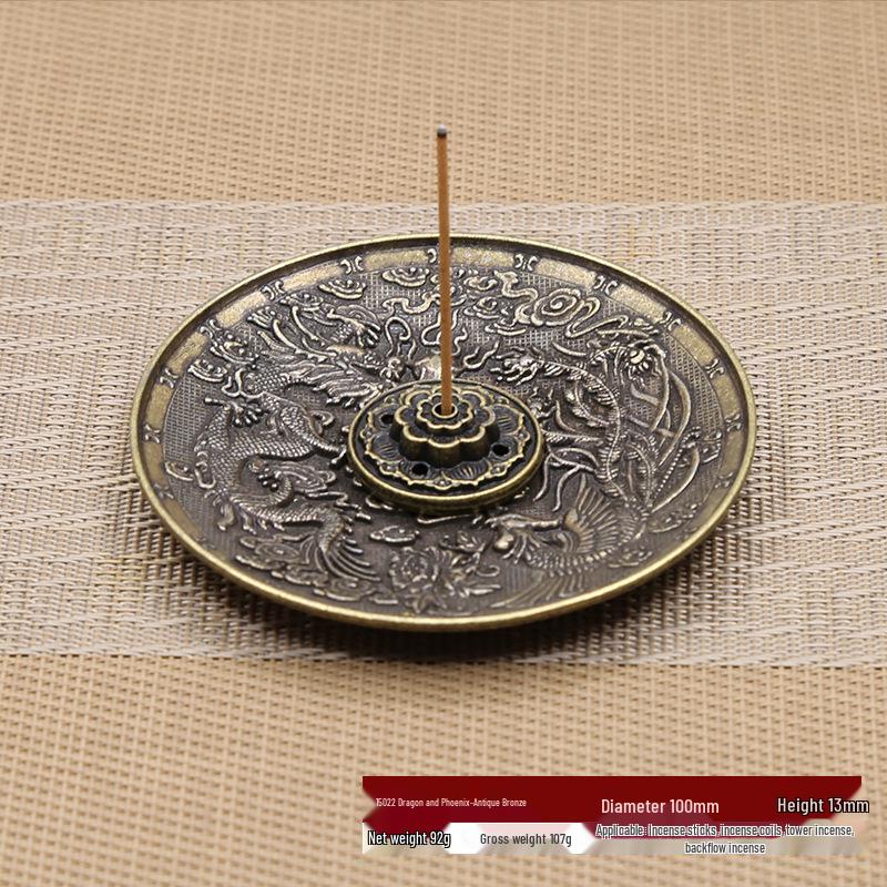 Dual-Use Japanese Ceramic Incense Burner: Club Incense Holder & Backflow Tower Tray