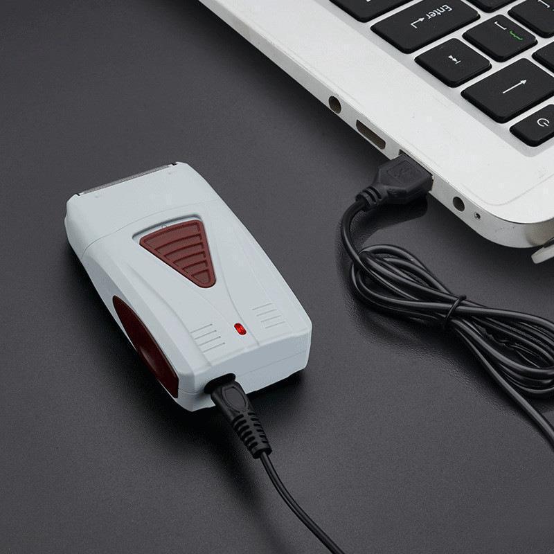 4D Double Head Reciprocating Electric Bald Head Shaver & Whitener for Men