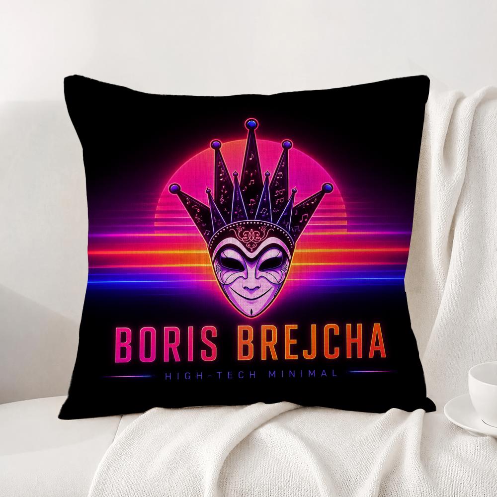 DJ Boris Brejcha Cushion Cover Natural Linen Pillowcase Set AllinOne Decor Cushion Cover for Sofa Bedroom Chair