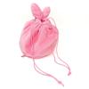 Official Opanchu Rabbit Drawstring Pouch, Cute, Smile, Normal, and Tear Patterns, Approx. 20cm (Smile)