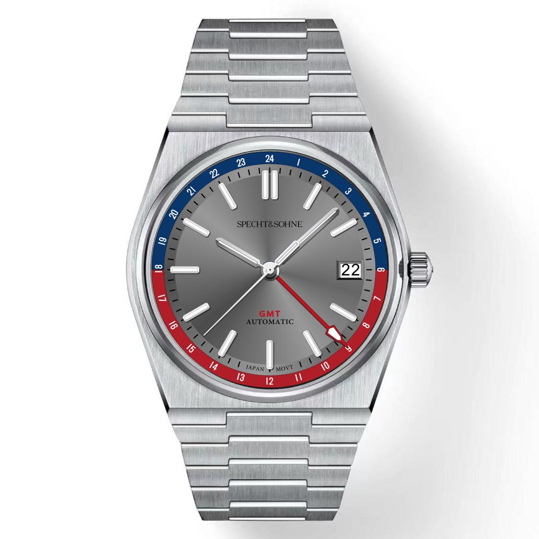 

Specht&Sohne Luxury Gmt Автоматичні годинники для чоловіків Японія NH34 Механічний наручний годинник Сапфірове скло Нержавіюча сталь 50M Водонепроникний Seiko-NH34A-37MM