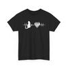 Cat Heartbeat Shirt Cat Lover Gift Heart Line EKG Cat Mom Dad Pet Lover Tee