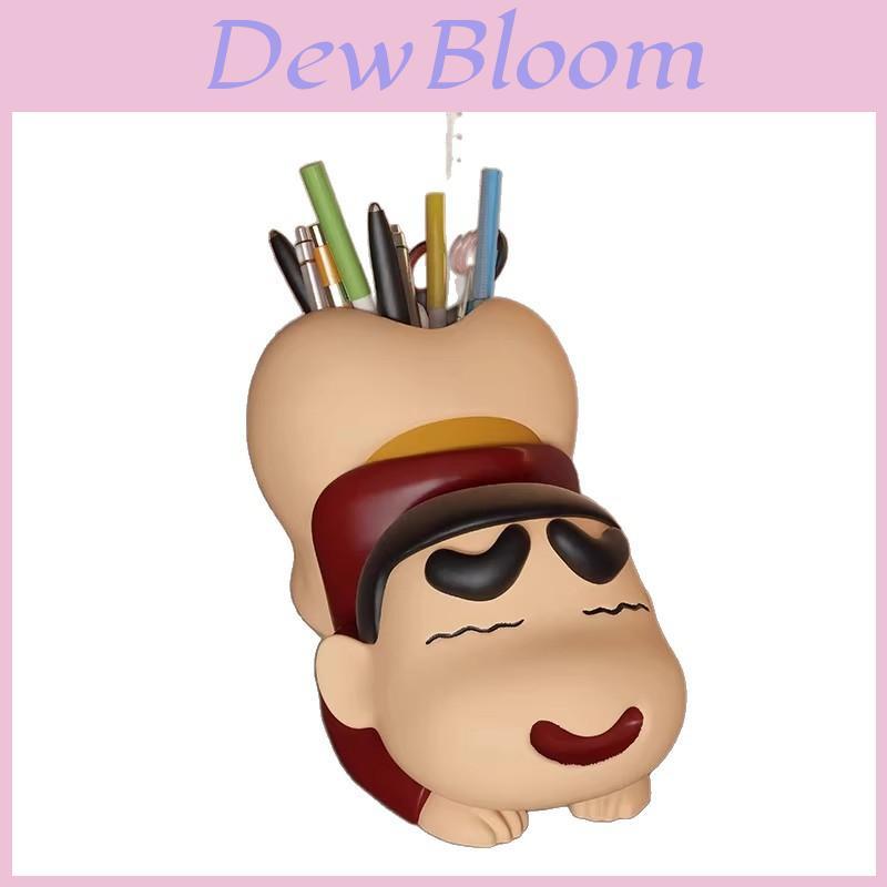 Cartoon Crayon Shinchan Resin Desk Organizer With Multifunctional Storage For Students And Office Use