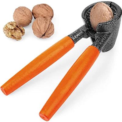 Ağır Çatlak Kuruyemiş Aperatif Ceviz Kelepçeleri Peecan Fındık için Ahşap Saplı Açma Aracı Filberts Brezilya Fıstık Fındığı