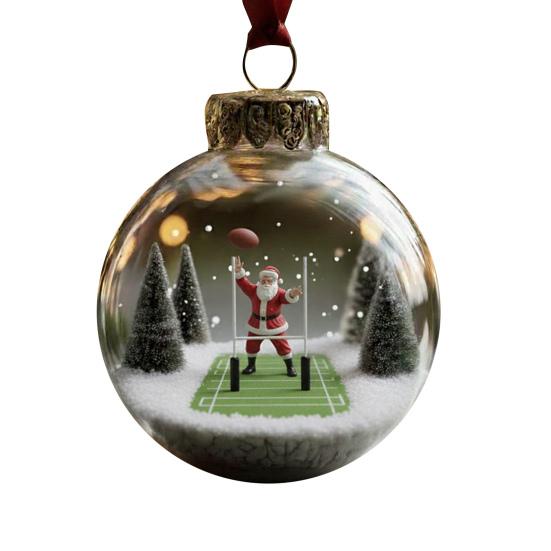 

Рождественский Дед Мороз Подвесное Украшение Прозрачный Шар Играющий в Теннис Гольф Футбол Баскетбол Бадминтон Санта Рождественская Елка Подвесной Орнамент Подвеска H