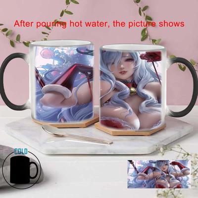 Canecas de beleza sexy de alto elogio BSKT-002 Caneca de anime para bebidas Caneca personalizada Copos de descoloração Canecas de porcelana Frete grátis Café Bar