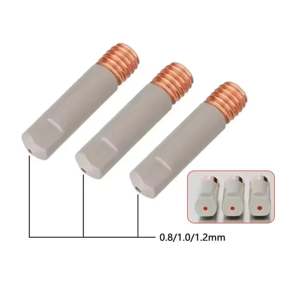 5 Stück Beschichtungsschutz Schweißkontaktspitzen 25mm M6 Schweißwerkzeugteile für MB-15AK 14AK