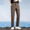 Summer New Casual Pants Men's Straight Loose High Elastic Men's Pants Non-ironing and Anti-wrinkle Business Men's Pants
