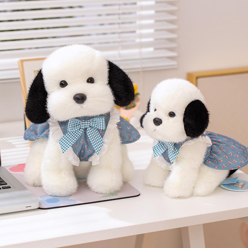 Wear Clothes Dog Plush Toy Cute Cartoon Stuffed Animal Doll Kids Birthday Gift