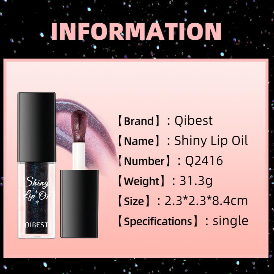 QIBEST Warm Change Lip Oil Nourishes and Moisturises Easy To Apply Colour Changing Lip Glaze Lightens Lip Lines Doe Lip Make-up